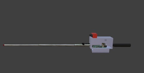 3D CAD model of Navi-Netra with Raspberry Pi compute unit